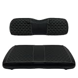 XUANYUDG0769 Golf Cart Front Seat Covers for EZGO TXT 1994-2013 OEM Seat Cushion, Adjustable Buckles