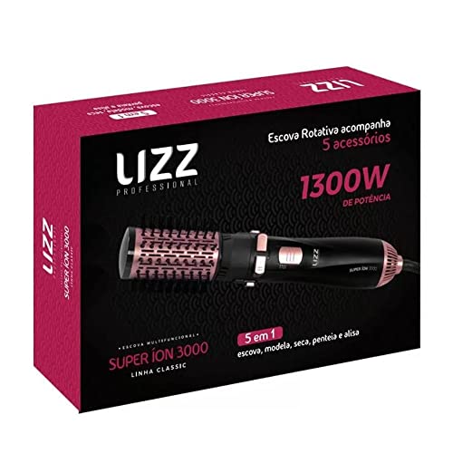 Lizz Professional Escova De Cabelo Lizz Secadora Super Ion 3000 127v