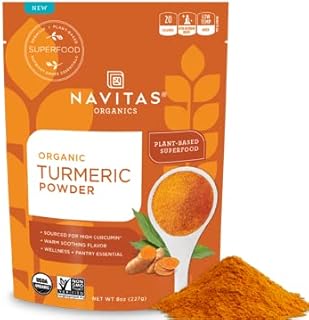 Navitas Organics Turmeric Powder, 8 oz. Bag, 45 Servings — Organic, Non-GMO, Gluten-Free