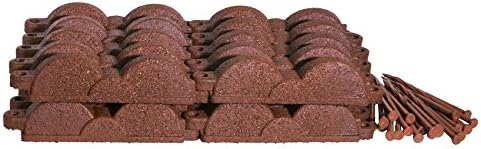 Valley View Industries 20 ft., 12 in. Pieces Cedar Red Rubber Edging