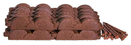Valley View Industries 20 Ft., 12 In. Pieces Cedar Red Rubber Edging #TOP1