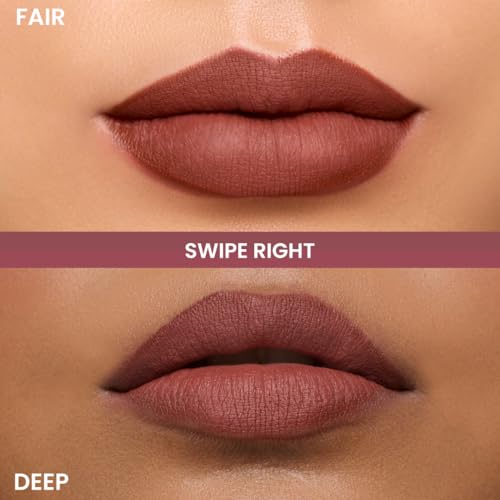 Image of Typsy Beauty Twist & Pout 2-in-1 Lipstick & Lip Liner Infused with Jojoba Oil, Non-Drying Transfer-Proof Matte, 14-Hour Stay, Swipe Right 10, 0.8g + 0.2g