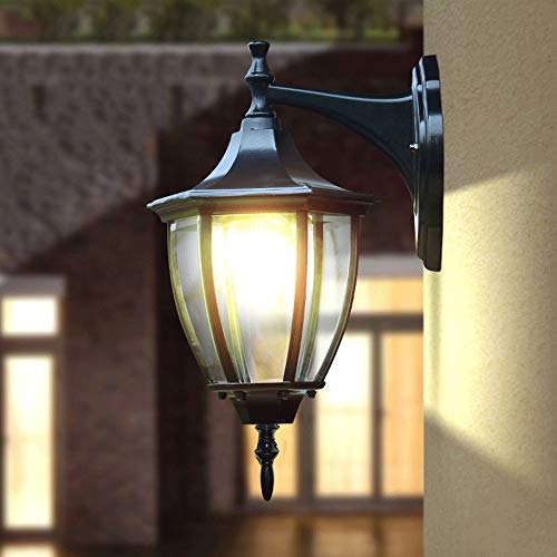 Applique murale extérieure en aluminium et verre pour éclairage de balcon