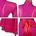 OFKNKGDT Standard Ballroom Dance Dress for Ladies Mesh Waltz Performance Costume High Collar Tango Flamenco Training Skirt,Pink,M