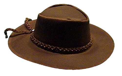 Dollars More Brown Leather Cowboy Hat 