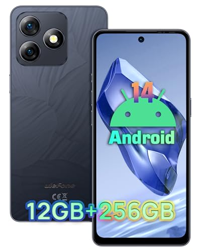 Ulefone Note 18 Pro Cellulari Offerta, 12GB + 256GB /2TB Espandibile, Fotocamera 64MP + 32MP Smartphone Offerta, Display 6.78 HD+ Batteria 5450mAh Android 14 Smartphone, OTG/NFC/GPS/Dual SIM-Nero