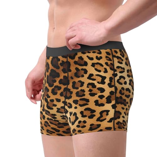Men's Boxer Briefs Leopaard Prints Skin Pattern Underwear For Men Soft Elastic Boxer Shorts For Boys Adult2
