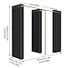 FWTXZTER Double Fitting Room for Two, F-Shape Large Dressing Room for Boutique, Clothing Store Changing Rooms Curtains Divider Retail Privacy Protection Partitions (Black)
