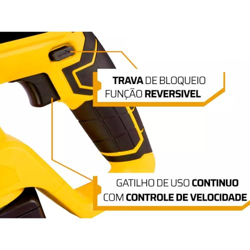 Martelete Perfurador Rompedor 21V + 2 Baterias Com Maleta