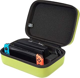 AmazonBasics Hard Shell Travel and Storage Case for Nintendo Switch - 12 x