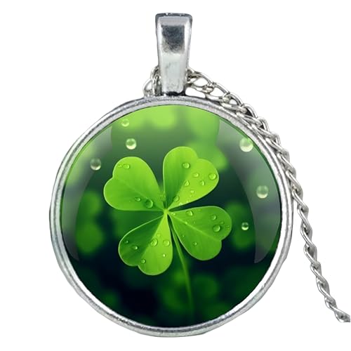 Trèfle à quatre feuilles en argent 925 breloque de Saint-Patrick