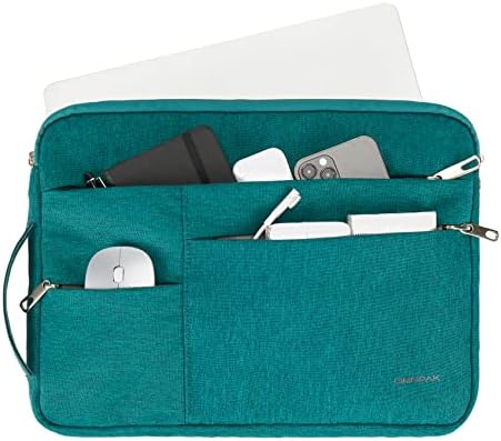 Omnpak 12.3 Inch Laptop Sleeve for Surface Pro 9/8/7+/7/6/X, iPad Pro 12.9 Inch, Laptop Carrying Bag Compatible with 12.4 Inch Surface Laptop Go, Water Repellent Case with Pocket, Side Handle Strap