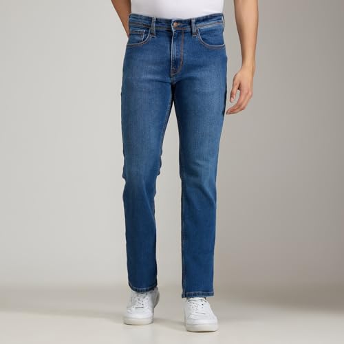 Image of Pepe Jeans Men's Jeans | Straight Fit | Mid Rise | Stretchable