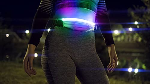 UltraByEasyPeasyStore Ultra LED Reflektierende Laufgürtel Hüfttasche Handyhalter Tasche Bauchtasche, Mehrfarbig, Einheitsgröße,