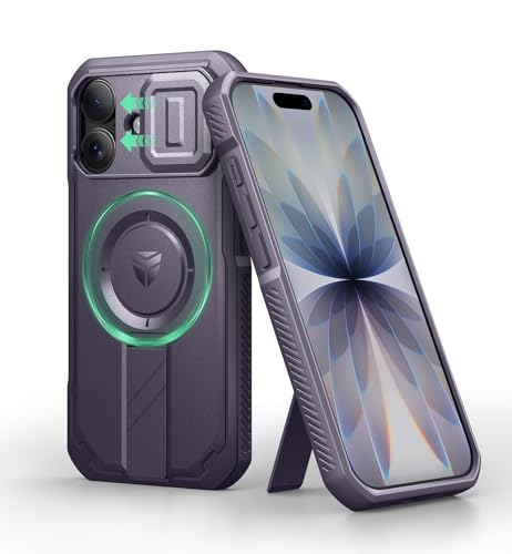 Coque iPhone 17 Magnétique Dexnor Violette avec Support Réglable