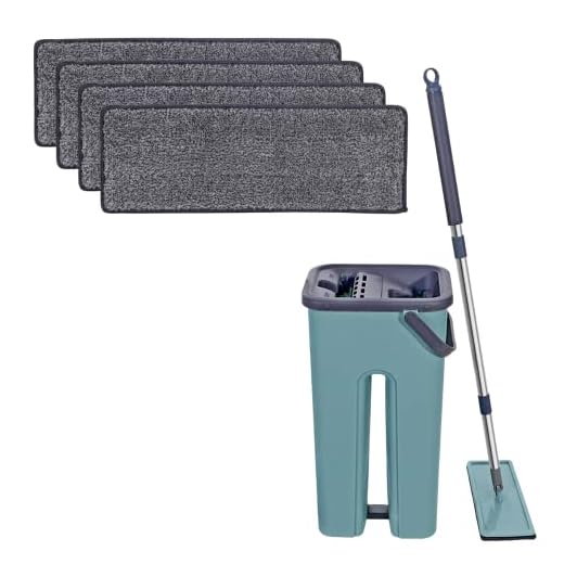 Mop Flat Limpa Esteriliza Vassoura e Rodo 360º + 4 Refil