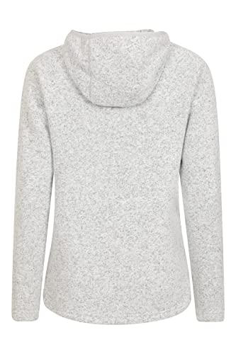 Mountain Warehouse Nevis Full Zip Womens Fleece Jacket - Lightweight, Compact & Breathable Coat with Pockets - For Spring Summer Walking &Travelling Grey Women's Size 10 - Image 4