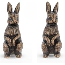 Metal Bunny Rabbit Knob Premium Decorative Knobs for Cabinets and Drawers Novelty Furniture Knobs and Pulls for DIY Hardware Crafts Vanity, Dresser Hardware for Home Decor - Set of 2