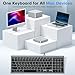 OMOTON Wired Keyboard Compatible with Mac, with Dual Interface (USB and Type-C), Numeric Keypad Compatible with MacBook Pro/Air, iMac, Mac mini/Pro Laptop, Grey