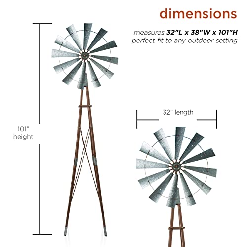 Alpine Corporation Multi-Color Kinetic Metal Garden Windmill #TOP12