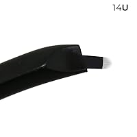 Vista 2 de Aguja desechable Microblading 10pcs Pen Microblade Maquillaje Permanente Mango Herramienta x10 (14 U en forma de 0.010 in (10))