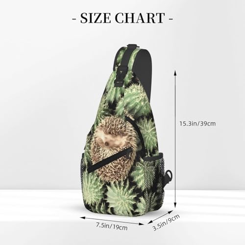 Sac à bandoulière homme compact motif cactus pour libérer vos poches