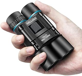 10x25 Small Binoculars, Compact High Powered Binoculars for Kids & Adults, Folding Lightweight