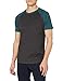 Produktbild Urban Classics Herren Raglan Contrast Tee T-Shirt, charcoal/teal, XL