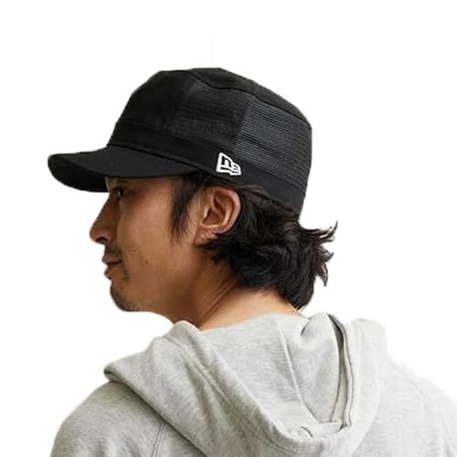 [ニューエラ] WM01 メッシュワークキャップ ダックコットン 帽子 メンズ レディース 61.5cm ブラック