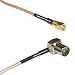 0.5 feet RG316 SMC Female to DVB Pal Male Angle RF Pigtail Coaxial Cable