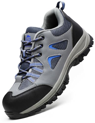 ISOOUS Steel Toe Work Shoes for Men & Women