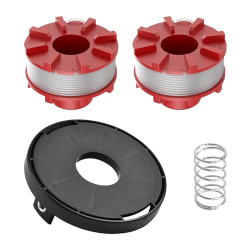 3405096 Lot de 2 bobines de Rechange pour débroussailleuse Einhell GE-CT 36/30 LI E Solo, AGILLO 36/255 BL, AGILLO 18/200, 2 mm, 8,1 m