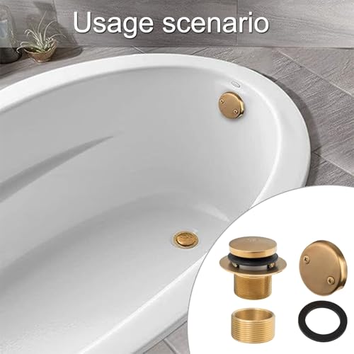 Remplacement de Bain Facile : Kit de Drain à 2 Trous Anti-Fuite