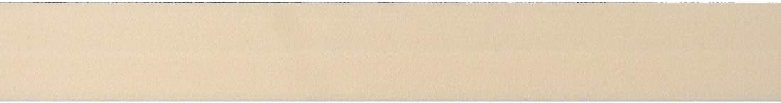 DIY PARK 5 Yard 1" 25mm Matte Non-Shiny Soild Color Fold Over Elastic FOE Spandex Satin Band Baby Headband Hair Tie Tutu Dress Sewing Trim(Nude)