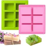 Silikonformen Gießformen, 2 Stück Silikonform, Seifenformen Silikon, Seifenform, Silikonform...