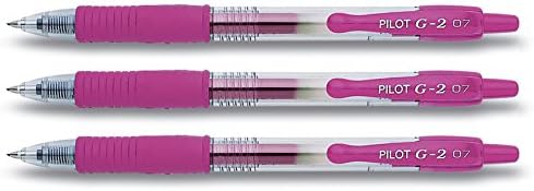 Pilot G207 Retractable Gel Rollerball 0.7 mm (Pack of 3) - Black
