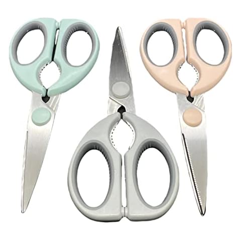 Tijeras de cocina de agarre suave de 21 cm con borde dentado Cover