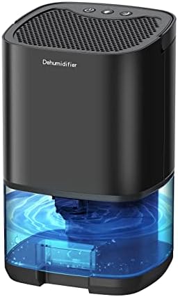Dehumidifiers,LAOVER Dehumidifiers for Home 35oz Dehumidifier for Bathroom 2500 Cubic Feet(280 sq ft) with Two Working Modes 7-color LED Light Quiet Dehumidifiers for Bedroom Small Portable Auto-Off Dehumidifier for Basement Closet RV Kitchen Garages