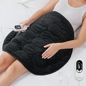 Immtree Weighted Heating Pad 5lbs for Deeper Pain Relief, XXXL Size(29×24) Weighted Heating Blanket with Fast Heat Technology,Weighted Lap Heated Blanket, Weighted Heated Pad for Back and Shoulder