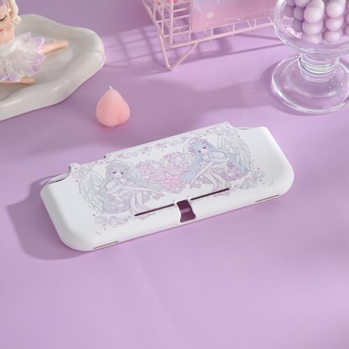 Case for Nintendo Switch Lite Protective Accessories Soft Silicone Cover Shell Compatible ONLY for Switch Lite Pink Sakura Angel Anti-Drop Shock Proof Aesthetic Protector by CasosexploreLab - Image 7