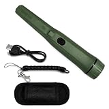EMPOTEC Pinpointer Puntatore Rilevatore Metalli Professionale Portatile Pointer RICARICABILE cavo USB Suono e Vibrazione Impermeabile Totalmente IP68 Luce Led Peso 170gr Ottima Profondità