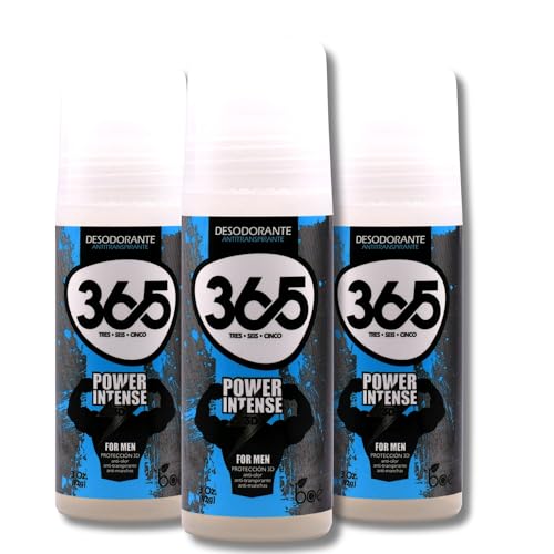 Desodorante Antitranspirante 365 Power Intense 3 oz Pack 3 miniatura 1