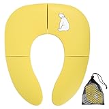 Faltbarer Toilettensitz Kinder Toilettensitz, Reise Klappbar WC Sitz Kinder, Toilettensitz Kinder für Unterwegs, Toilettentrainer Sitzverkleinerer Toilette für Kleinkind/Kinder Töpfchentrainer