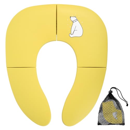 Réducteur de Toilette pour Bébé, Siège de Toilette Pliable pour Enfants, Réducteur WC Portatif pour Enfant/Bébé, Siège de Toilette de Voyage pour...