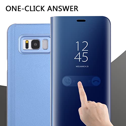 Capa para Samsung Galaxy s22/s22 plus/s22 Ultra, Smart Clear View Window Flip Mirror Case Proteção t