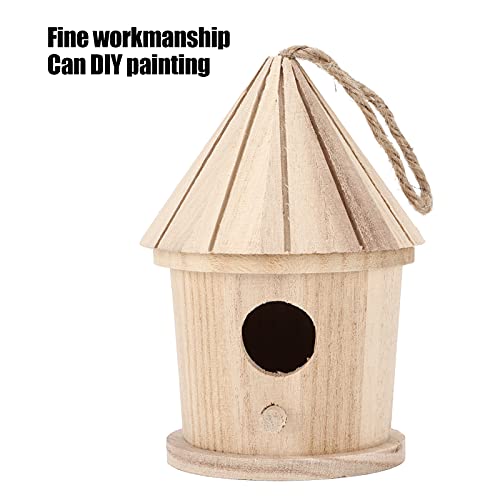 Faceuer Wooden Bird House, Diy Painting Diy Round Birdhouse Interesting Crafts For Home Or Garden #TOP5