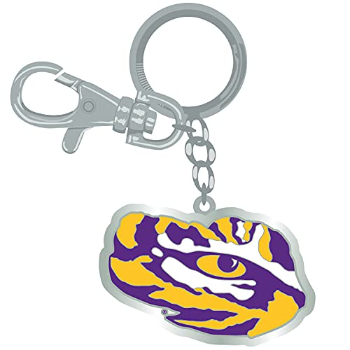 Pro Specialties Group LSU Tigers Keychain Zamac, CLC College Football/Basketball NCAA Louisiana State Gifts and Merchandise