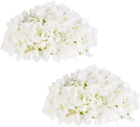 BLOSMON Hydrangea Artificial Flowers Wedding Decoration 10 Pcs Fake Flowers Royal Blue Silk Flower Home Centerpieces Decor, Faux Hydrangea Floral Arrangements Party Kitchen Table DIY Decorations