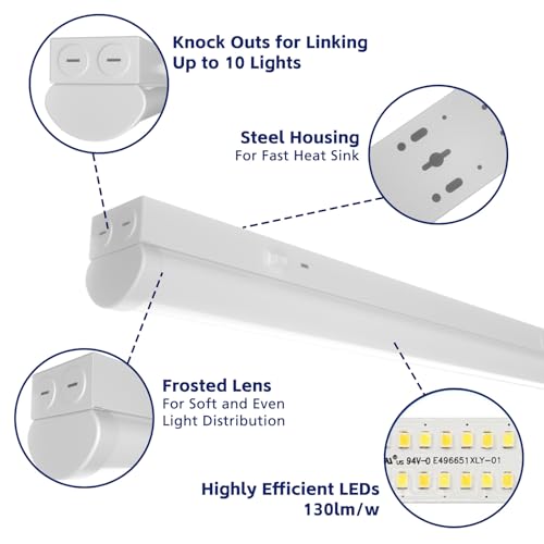 Luz lineal LED 8FT, pack 6, 60W/70W/80W ajustable miniatura 5