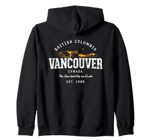 Retro Canadá Vancouver Vintage Sudadera con Capucha